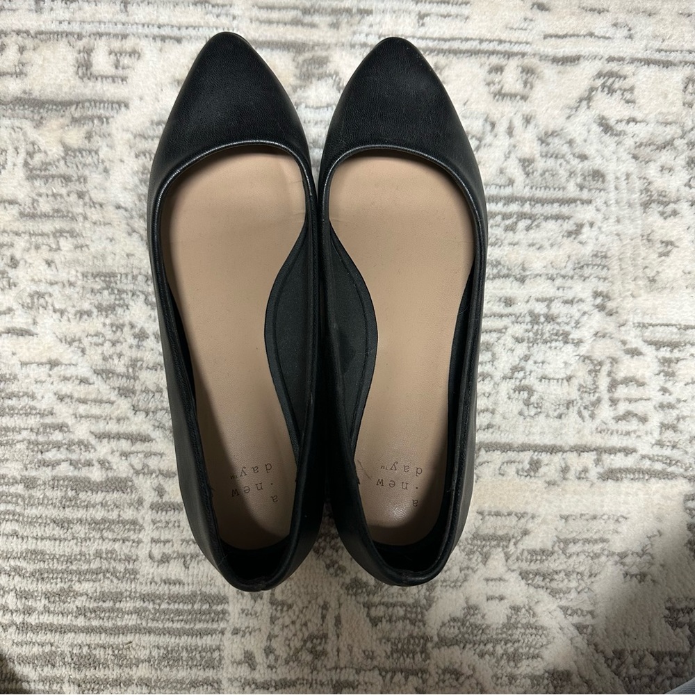 A New Day - Black Flats - Size 6.5